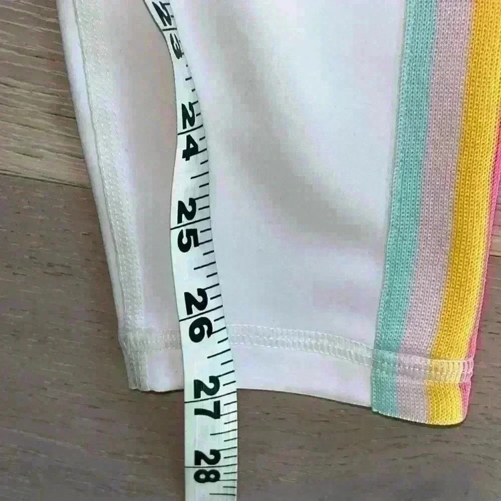 Spirtual Gangster rainbow 🌈 white track leggings sz small - Picture 9 of 12